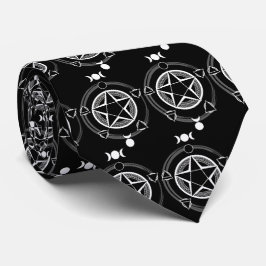 Donkere elementaire Stropdas Pentagram
