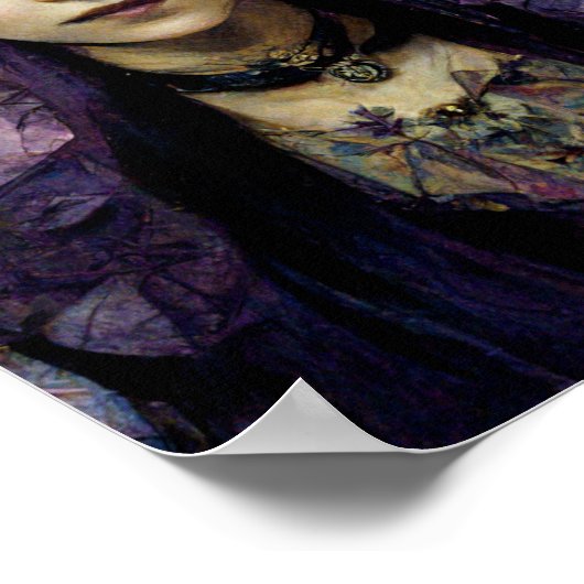 Donkere Elf 2-Gothic Gothic Fantasy Art Poster (Hoek)