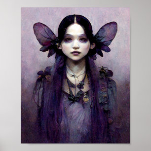 Donkere Elf 3 Gothic Gothic Fantasy Art Poster