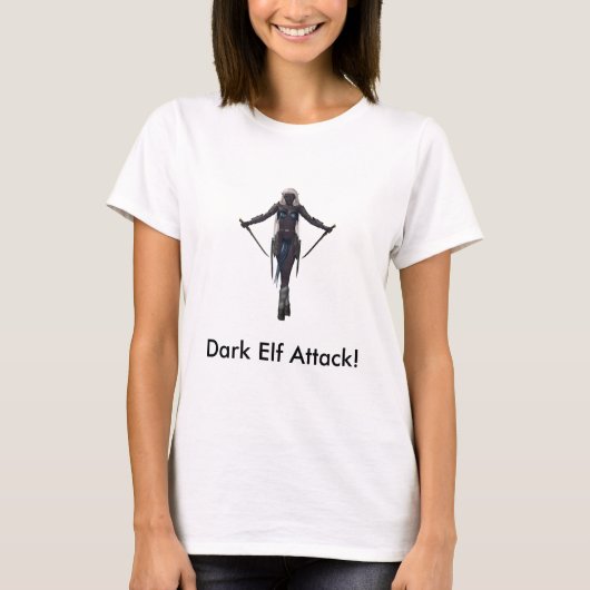 Donkere Elf aanval! T-shirt (Voorkant)