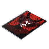 Donkere Elf Demon Red Black Fantasy Art Notitieboek (Linkerzijde)
