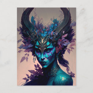 Donkere Elf Fantasy Art Briefkaart