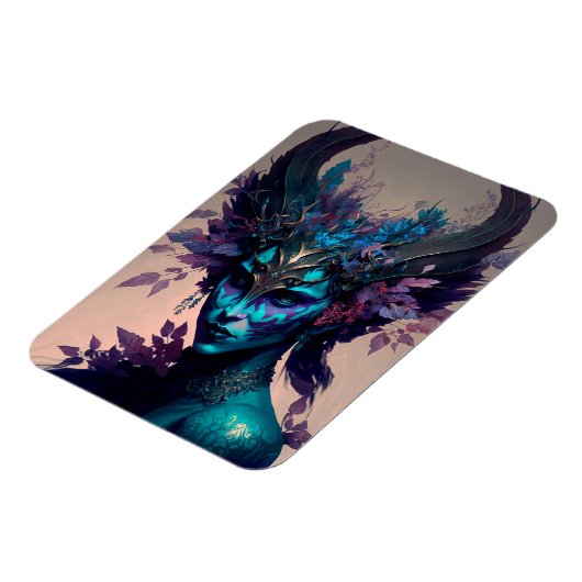 Donkere Elf Fantasy Art Magneet (Linkerzijde)