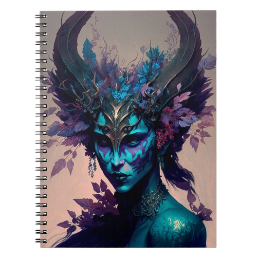Donkere Elf Fantasy Art Notitieboek (Voorkant)