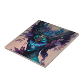 Donkere Elf Fantasy Art Tegeltje (Zijkant)