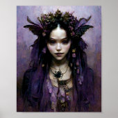 Donkere Elf Gothic Gothic Fantasy Art Poster (Voorkant)