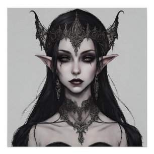 donkere elf perfect poster