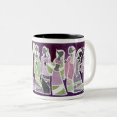 Donkere Elven Lantern-Mok Tweekleurige Koffiemok (Voorkant rechts)