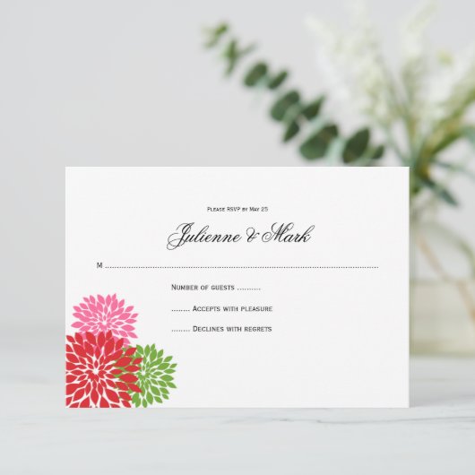 Donkere en Bleke roze lakgroene ventilatoren RSVP (Staand voorkant)