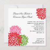 Donkere en Bleke roze limoen groene bloemblaadjes Kaart (Voorkant)