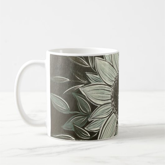 Donkere en dromerige Zonnebloem Mok (Links)