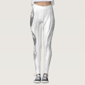 Donkere en gothische Misty Yin Yang Vampire Skull Leggings (Voorkant)