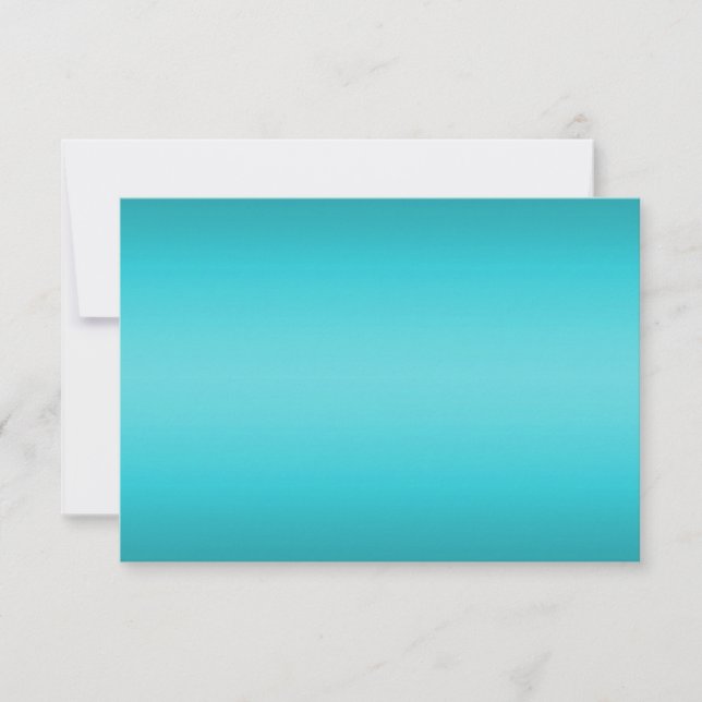 Donkere en lichte Aqua Blue Gradiënt - Turquoise (Voorkant)