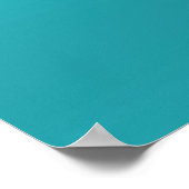 Donkere en lichte Aqua Blue Gradiënt - Turquoise Poster (Hoek)