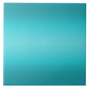 Donkere en lichte Aqua Blue Gradiënt - Turquoise Tegeltje