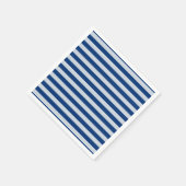 Donkere en lichte blauwe strepen servetten (Hoek)