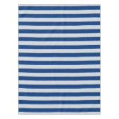 Donkere en lichte blauwe strepen tafelkleed (Voorkant)