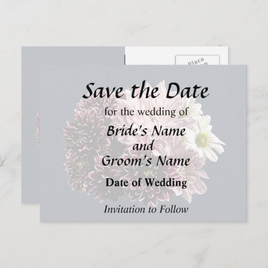 Donkere en lichte moeders en madeliefjes aankondigingskaart (Voorkant / Achterkant)