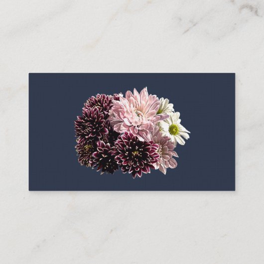 Donkere en lichte moeders en madeliefjes visitekaartje (Achterkant)