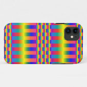 Donkere en Lichte Regenbogen (Checkers en Stripes) Case-Mate iPhone Case (Achterkant (horizontaal))