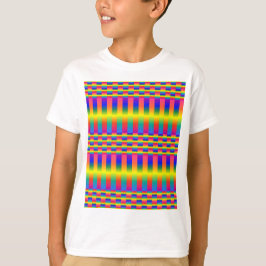 Donkere en Lichte Regenbogen (Checkers en Stripes) T-shirt