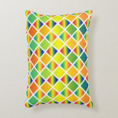Donkere en lichte regenbogen (Diamond Checkered) Accent Kussen (Voorkant(Verticaal))