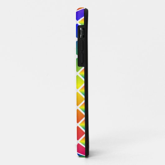 Donkere en lichte regenbogen (Diamond Checkered) Case-Mate iPhone Case (Achterkant/links)