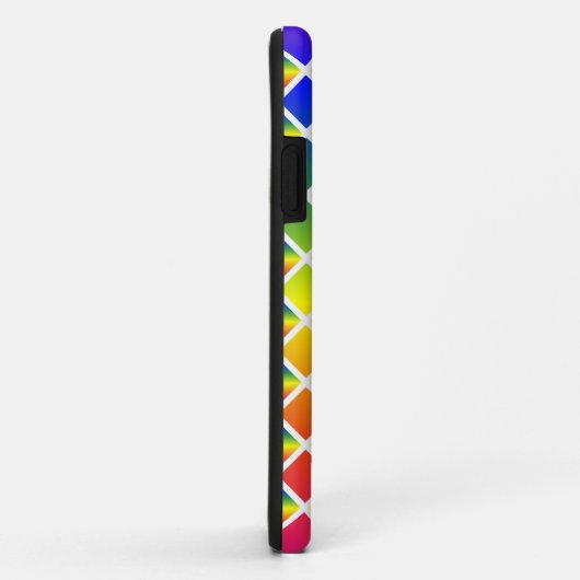 Donkere en lichte regenbogen (Diamond Checkered) Case-Mate iPhone Case (Achterkant/rechts)