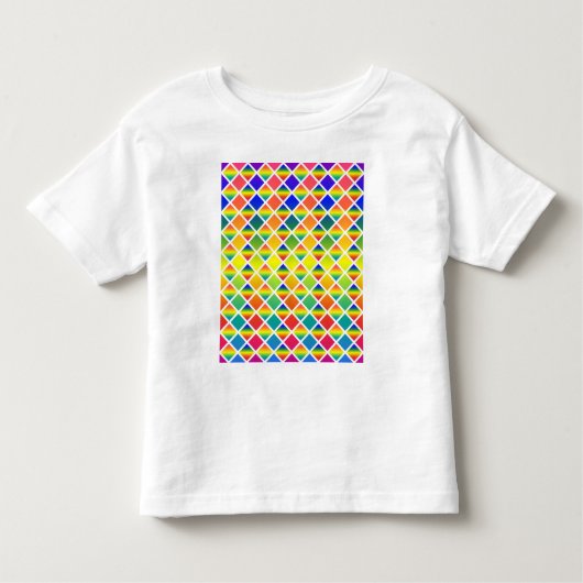 Donkere en lichte regenbogen (Diamond Checkered) Kinder Shirts (Voorkant)