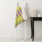 Donkere en lichte regenbogen (Diamond Checkered) Sherpa Deken (In situ)