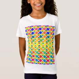 Donkere en lichte regenbogen (Diamond Checkered) T-shirt