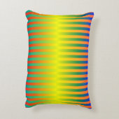 Donkere en Lichte Regenbogen (Stripes) Accent Kussen (Achterkant (Verticaal))