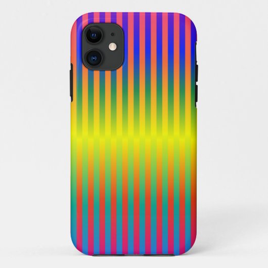 Donkere en Lichte Regenbogen (Stripes) Case-Mate iPhone Case (Achterkant)