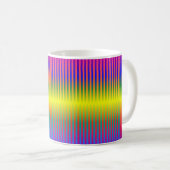 Donkere en Lichte Regenbogen (Stripes) Koffiemok (Voorkant rechts)