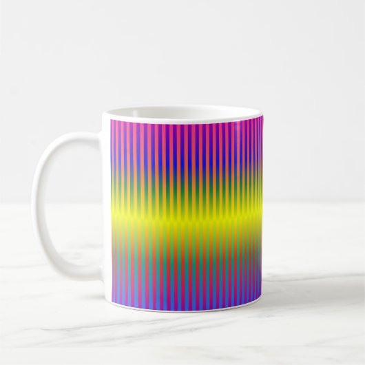 Donkere en Lichte Regenbogen (Stripes) Koffiemok (Links)