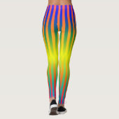 Donkere en Lichte Regenbogen (Stripes) Leggings (Achterkant)