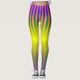 Donkere en Lichte Regenbogen (Stripes) Leggings