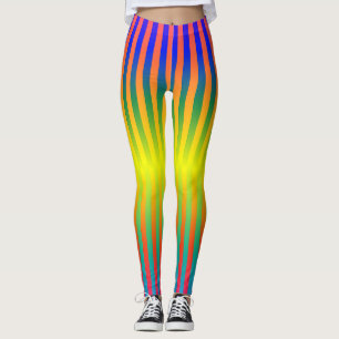 Donkere en Lichte Regenbogen (Stripes) Leggings