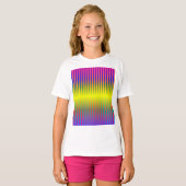 Donkere en Lichte Regenbogen (Stripes) T-shirt (Voorkant volledig)
