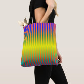 Donkere en Lichte Regenbogen (Stripes) Tote Bag (Dichtbij)