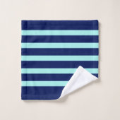 Donkere en lichte reukstrips monogram handdoek (Wasdoekje)