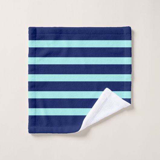 Donkere en lichte reukstrips monogram handdoek (Wasdoekje)