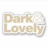 Donkere en liefdevolle klassieke sticker (Voorkant)