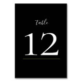 Donkere en Moody Ferns Moderne wedstabel Kaart (Voorkant)