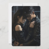 Donkere en Moody Gotische Donkere Bloemen Zwart Re Kaart (Achterkant)