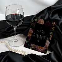 Donkere en Moody Gotische Zwarte Bloemen Dank U