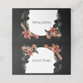 Donkere en Moody  trouwkaarten Plaatskaartje (Buitenkant ongevouwen)