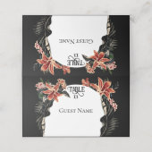 Donkere en Moody trouwkaarten Plaatskaartje (Buitenkant ongevouwen)