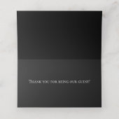 Donkere en Moody trouwkaarten Plaatskaartje (Binnenkant ongevouwen)