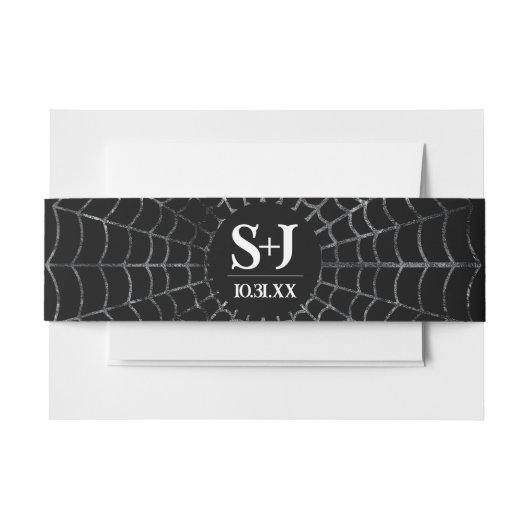 Donkere en Moody  Wedding Belly Band Uitnodigingen Wikkel (Voorkant Voorbeeld)